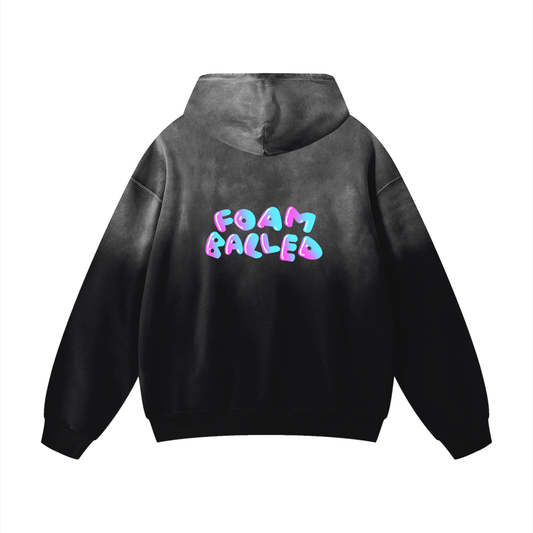 Vintage Faded Foam Balled Hoodie