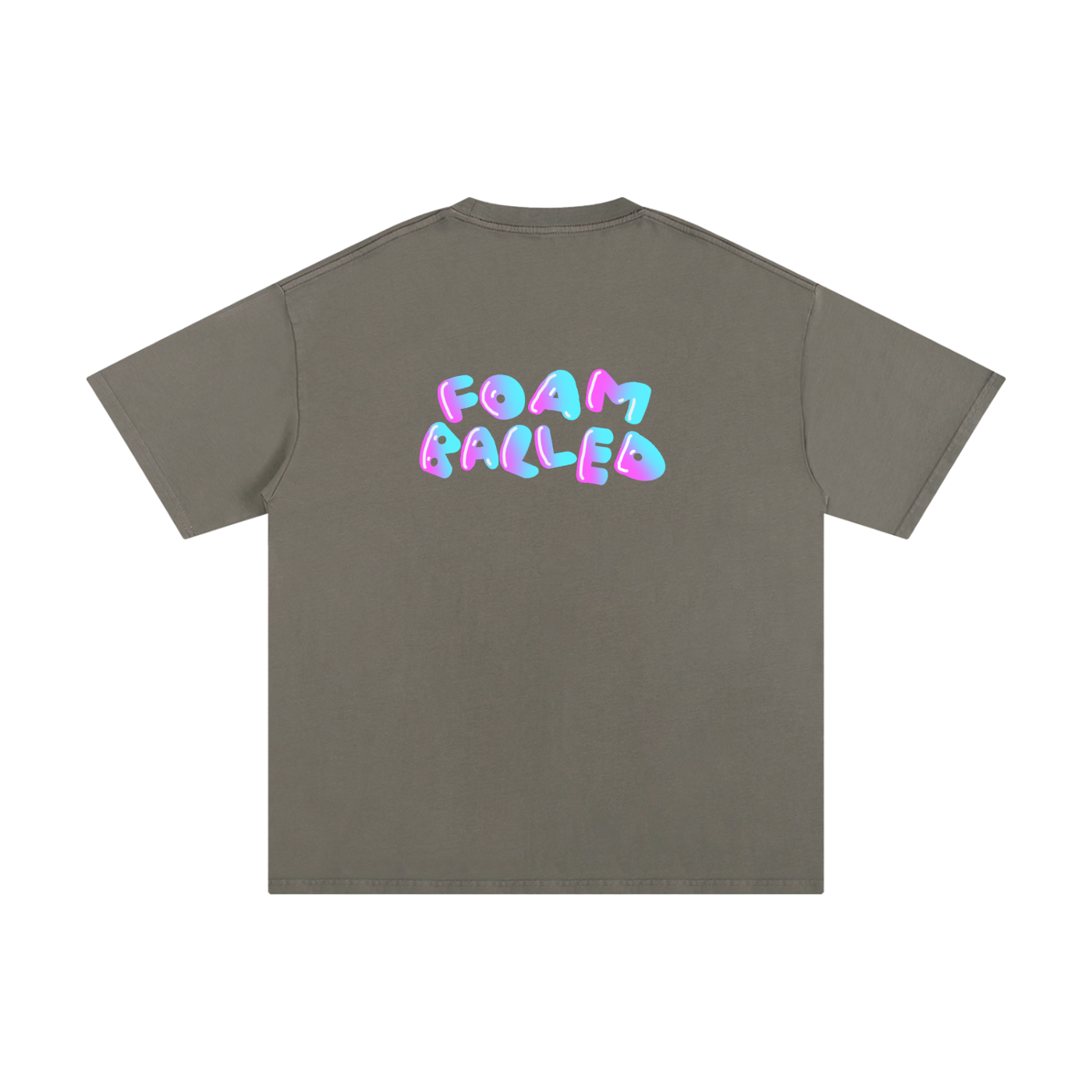 Foam Balled Logo Tee - Blue & Pink