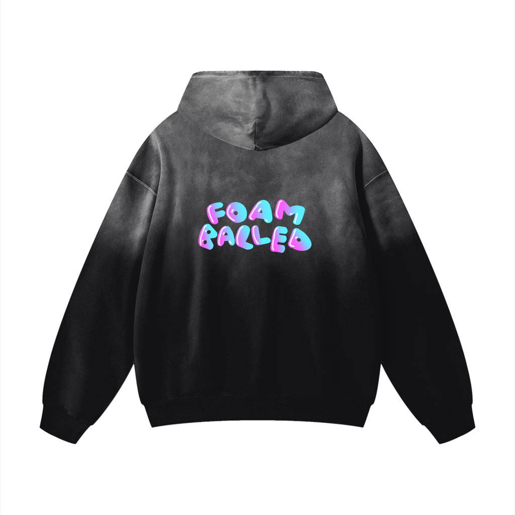 Over Sized Foam Balled Logo Hoodie