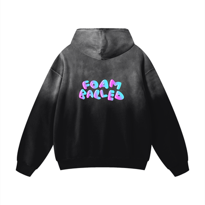 Vintage Faded Foam Balled Hoodie