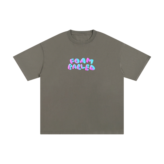 Foam Balled Logo Tee - Blue & Pink