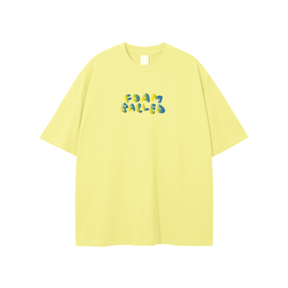 Foam Balled Logo Tee - Yellow & Blue