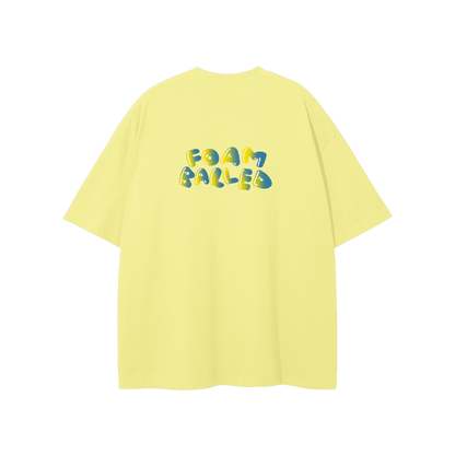 Foam Balled Logo Tee - Yellow & Blue