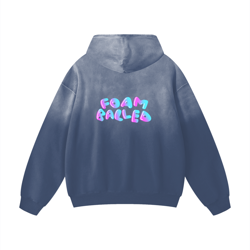 Over Sized Foam Balled Logo Hoodie