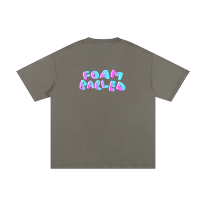 Foam Balled Logo Tee - Blue & Pink
