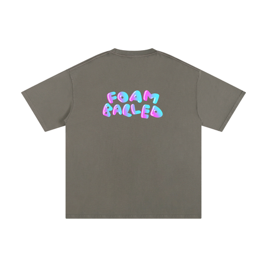Foam Balled Logo Tee - Blue & Pink