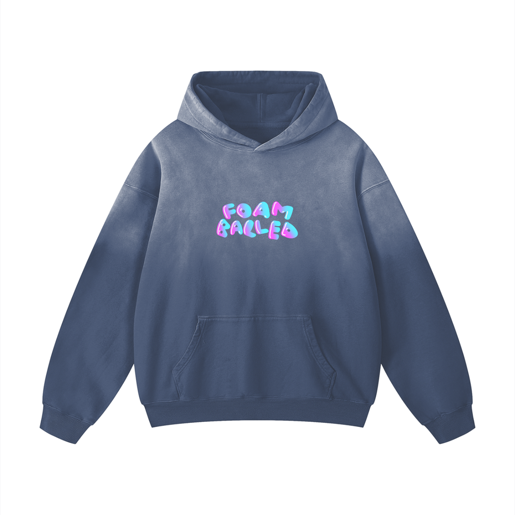Over Sized Foam Balled Logo Hoodie