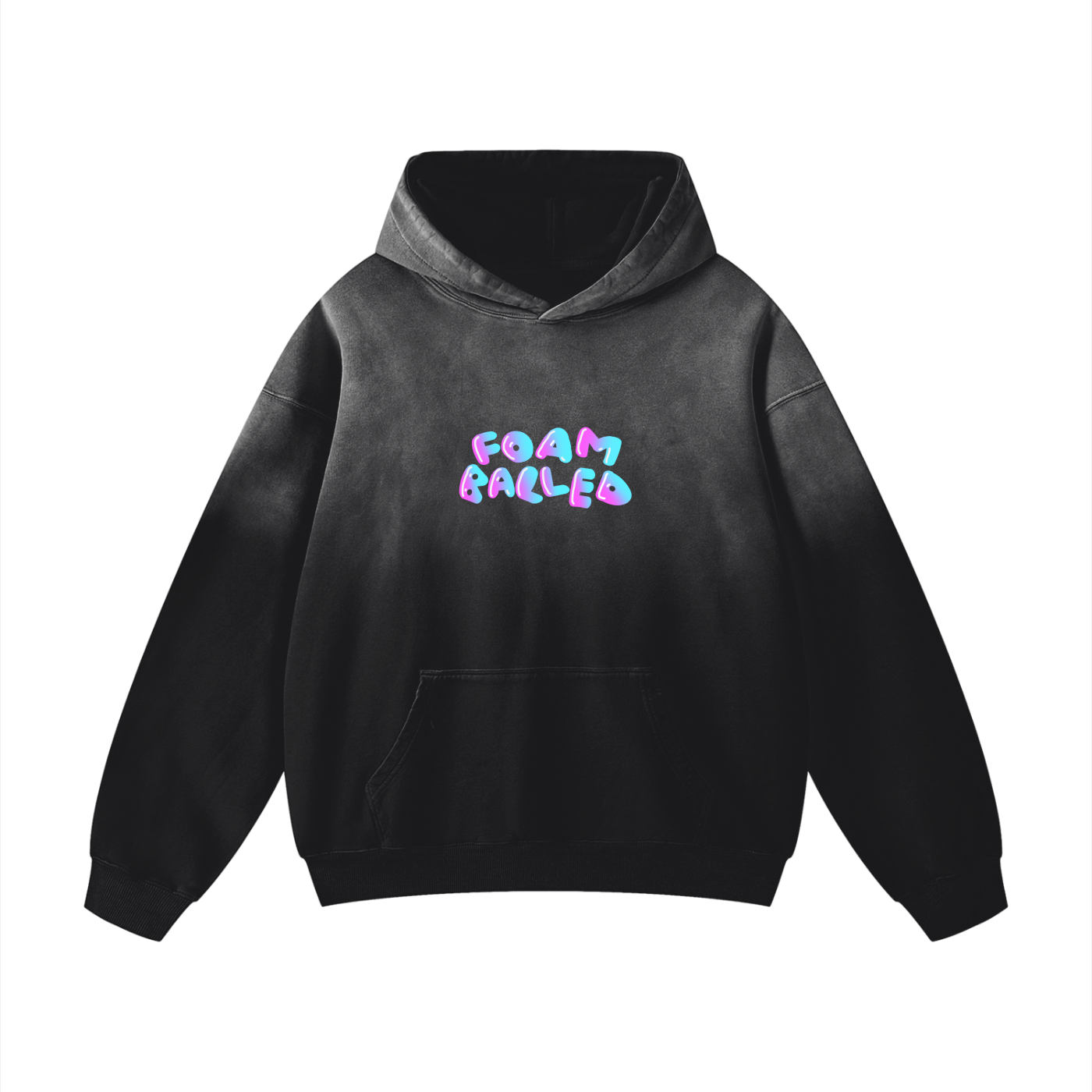 Vintage Faded Foam Balled Hoodie