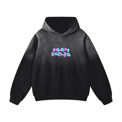 Vintage Faded Foam Balled Hoodie